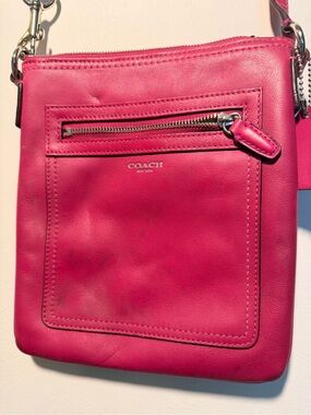 Coach Cheap Crossbody Purse Slim - Hot Pink